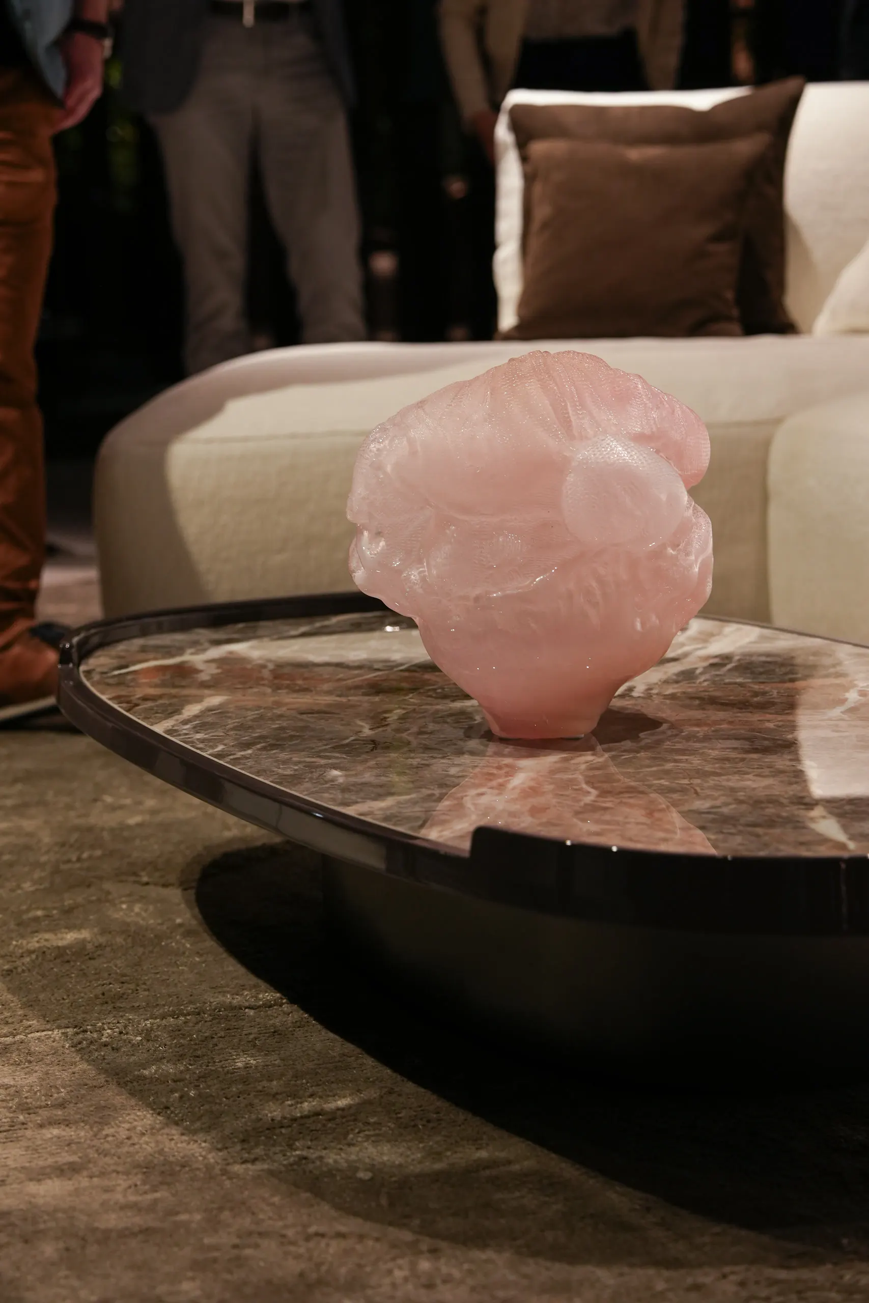 Sveka Design — rose-quartz object on marble
