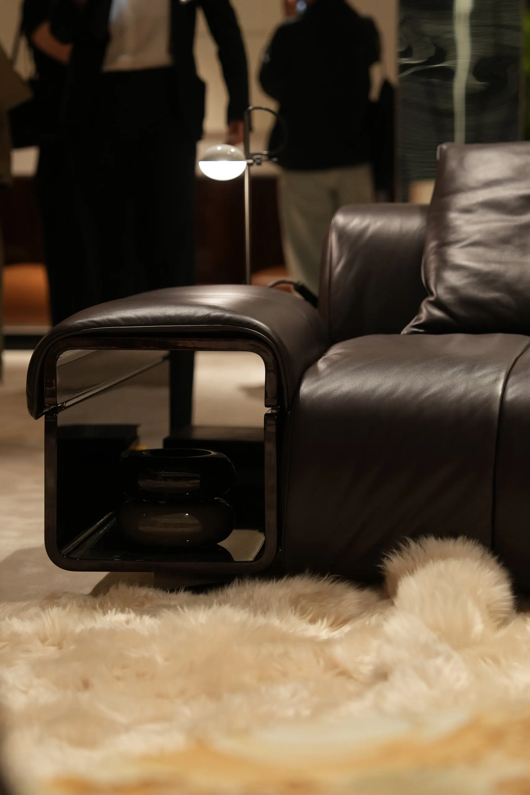Sveka Design — bouclé seating, dark room